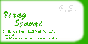 virag szavai business card